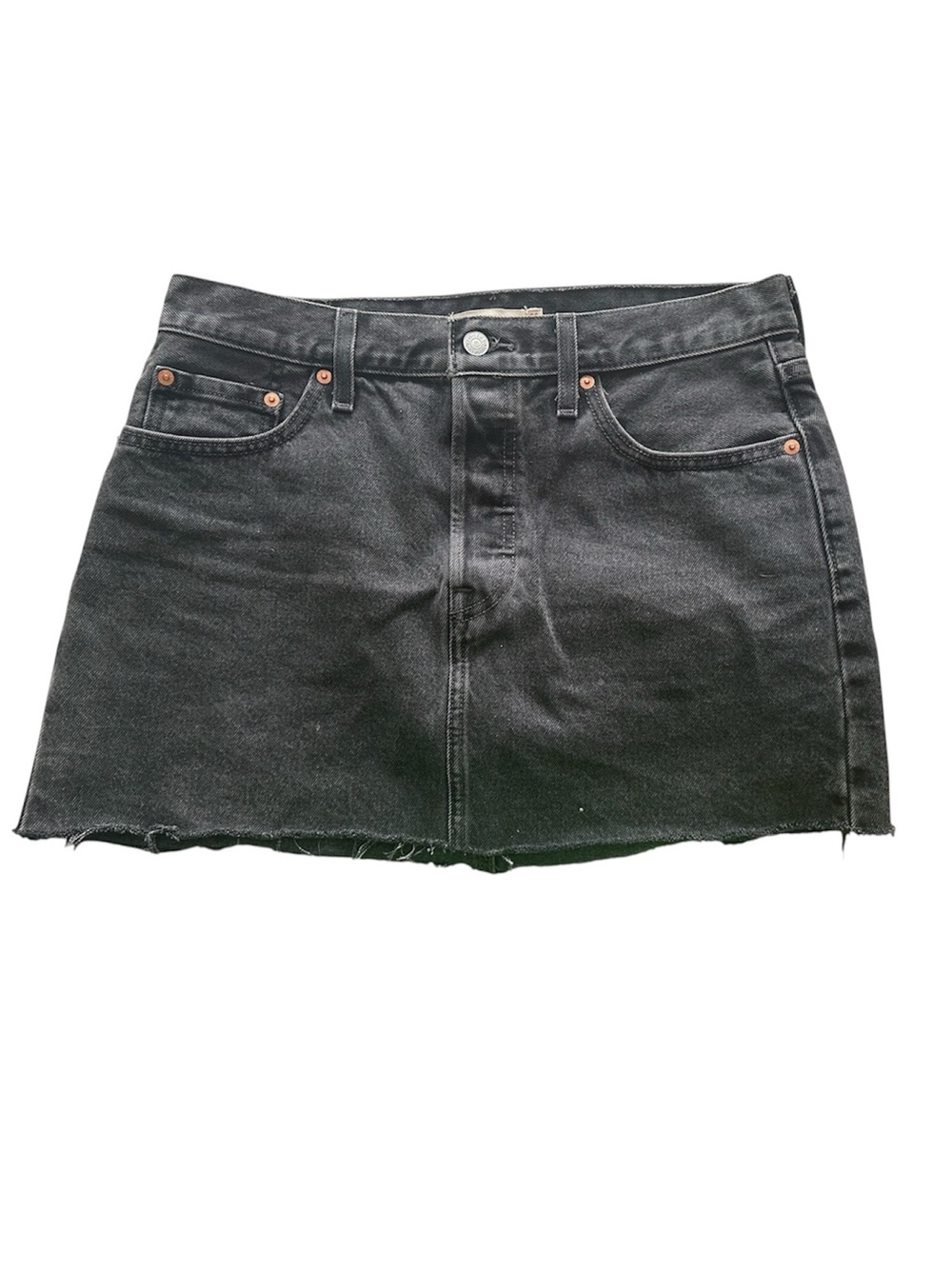 Levi's Black Denim Mini Skirt